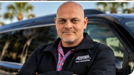 Gary “Chris” Lamb with his vehicle